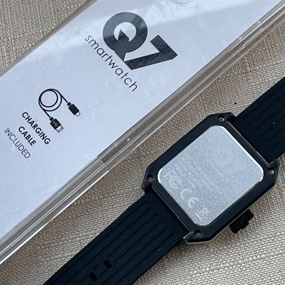 Q7 Smart Watch Black Rubber Band Pedometer Activity Tracker Bluetooth - Picture 3 of 6